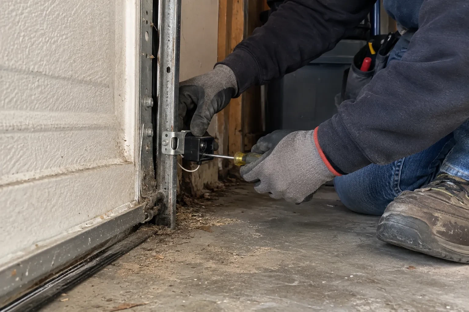 Illustrative garage doors scene — Photo-Eye Sensor Alignment or Replacement, Whitchurch-Stouffville